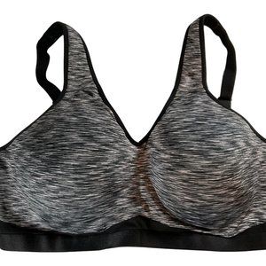 Black/White Print Sports Bra w/ Underwire